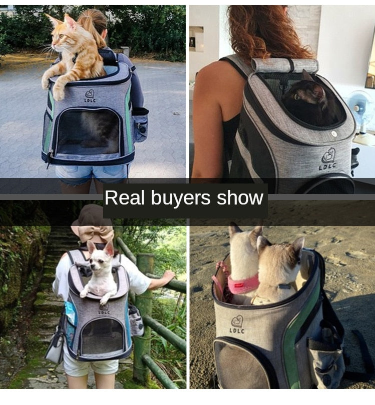 Grand sac à dos de transport pour chat