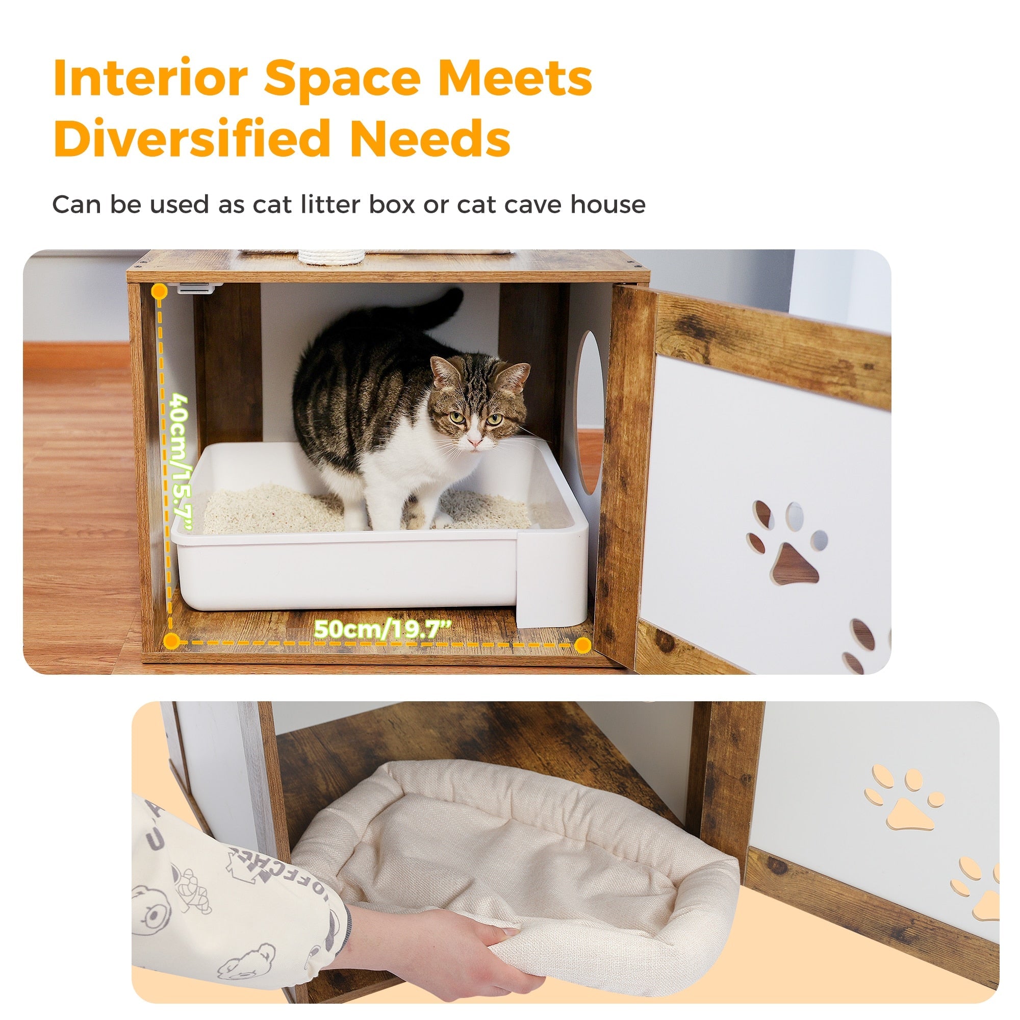 Arbre à chat en bois - Mon repos