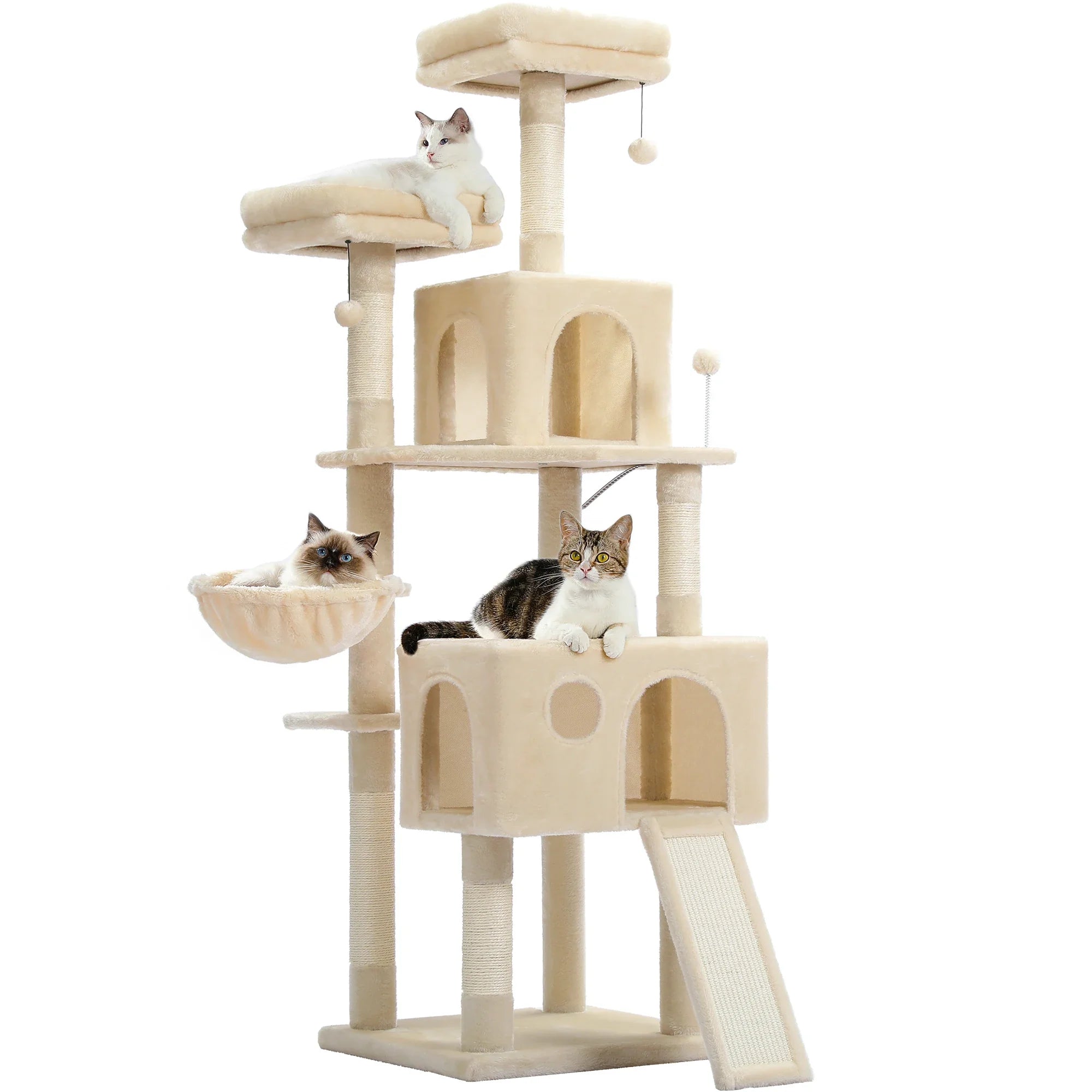 Grand arbre à chat multi cabanes