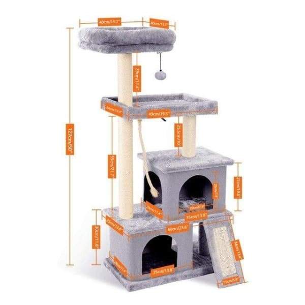 Arbre à chat 130 cm - La Cité des Chats Curieux