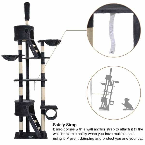 Arbre à chat 2 mètres à 2m60 - Jungle Urbaine