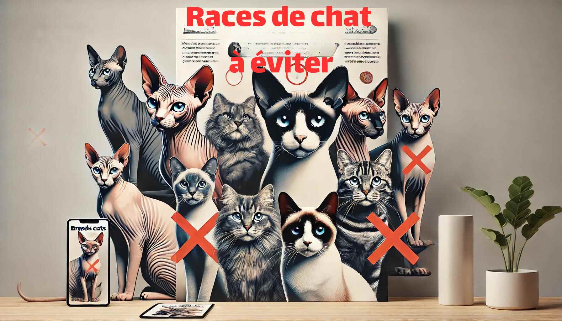 races de chat à éviter