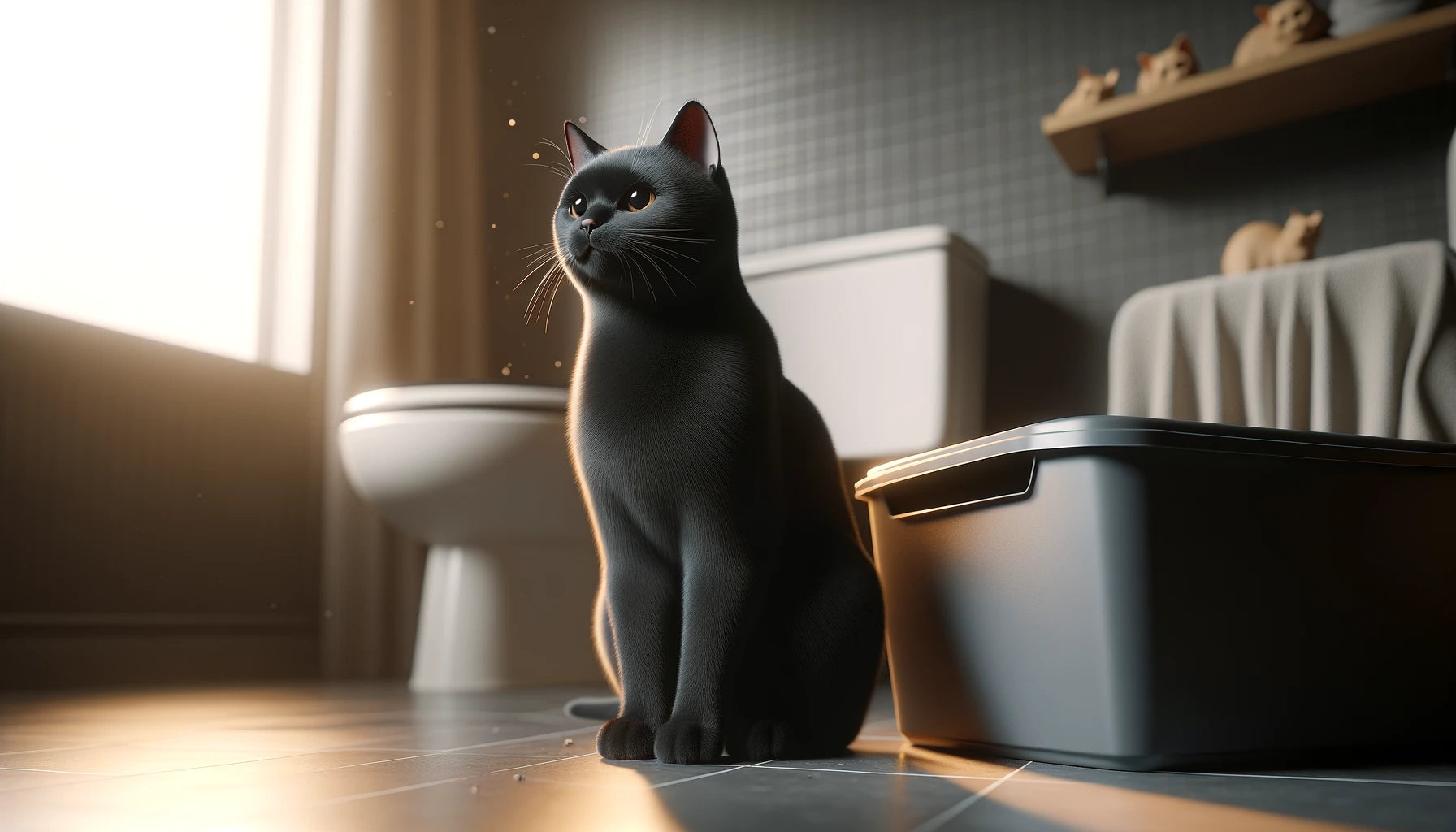 chat-noir-litiere-salle-de-bain